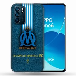 Coque Pour Oppo Reno 6 Olympique Marseille OM Bande