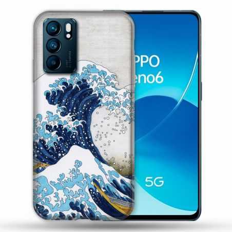 Coque Pour Oppo Reno 6 Peinture La Grande Vague