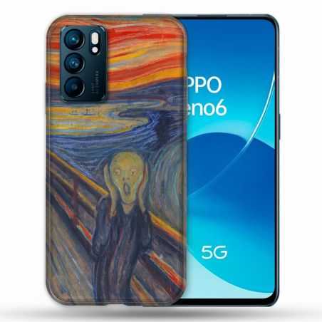 Coque Pour Oppo Reno 6 Peinture Le Cri