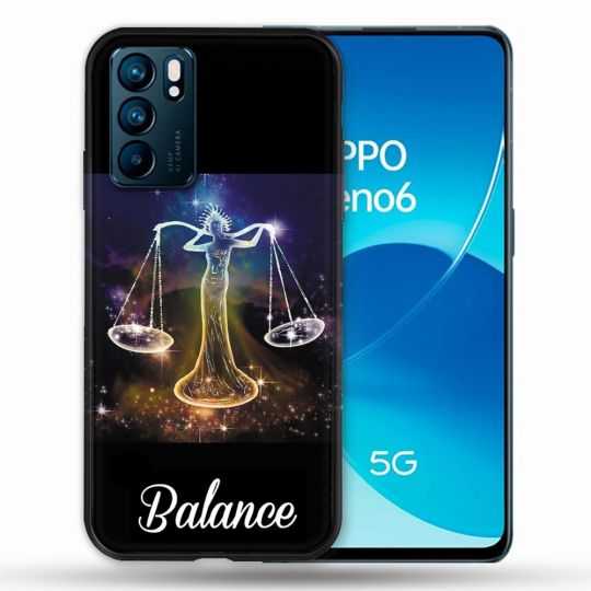 Coque Pour Oppo Reno 6 Signe Zodiaque 2 Balance