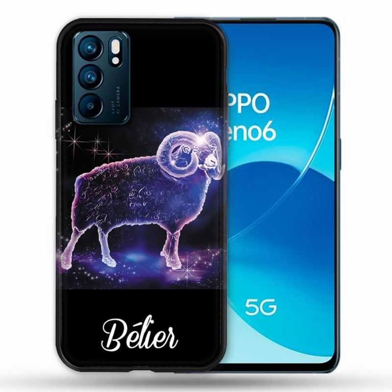 Coque Pour Oppo Reno 6 Signe Zodiaque 2 Bélier