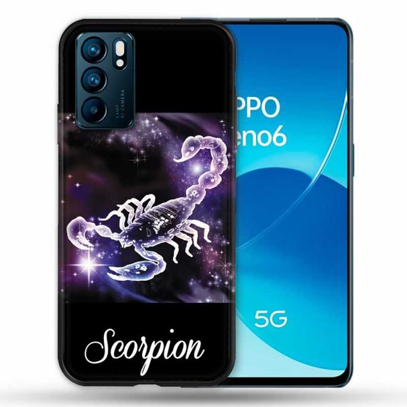 Coque Pour Oppo Reno 6 Signe Zodiaque 2 Scorpion