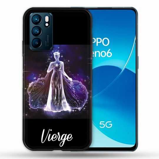 Coque Pour Oppo Reno 6 Signe Zodiaque 2 Vierge