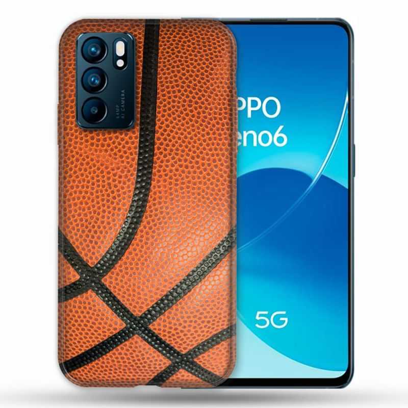 Coque Pour Oppo Reno 6 Sport Ballon Basket