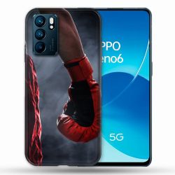 Coque Pour Oppo Reno 6 Sport Boxe Gant Rouge