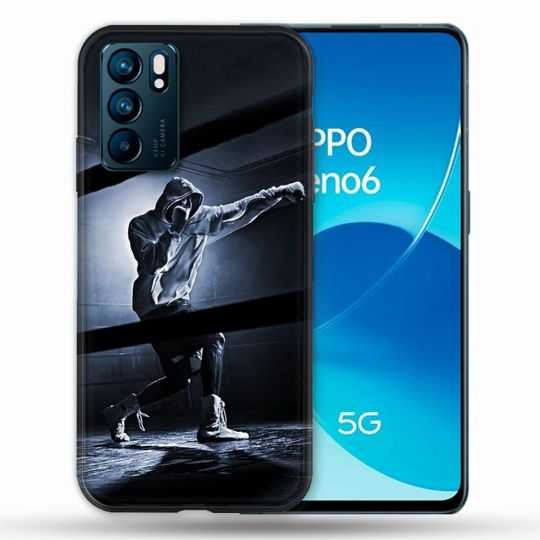 Coque Pour Oppo Reno 6 Sport Boxe Poing