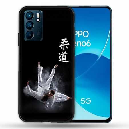 Coque Pour Oppo Reno 6 Sport Judo Noir