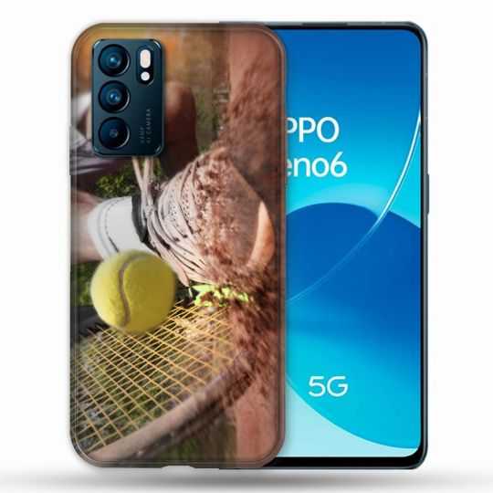 Coque Pour Oppo Reno 6 Sport Tennis Glissade