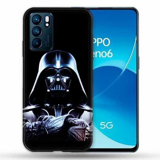 Coque Pour Oppo Reno 6 Star Wars - Dark Vador Noir