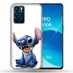 Coque Pour Oppo Reno 6 Stitch Blanc