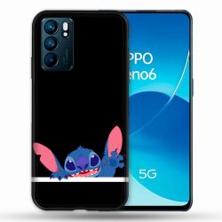 Coque Pour Oppo Reno 6 Stitch Noir