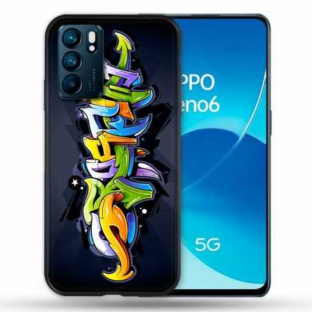 Coque Pour Oppo Reno 6 Street Art Graffiti