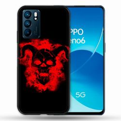 Coque Pour Oppo Reno 6 Tete de Mort Diable