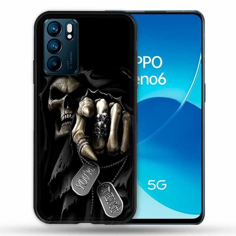 Coque Pour Oppo Reno 6 Tete de Mort Your Next