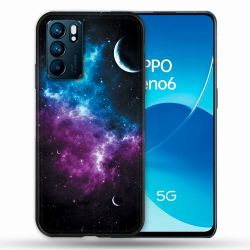 Coque Pour Oppo Reno 6 Univers Bleu Violet