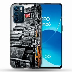 Coque Pour Oppo Reno 6 Voyage Amerique USA New York Taxi