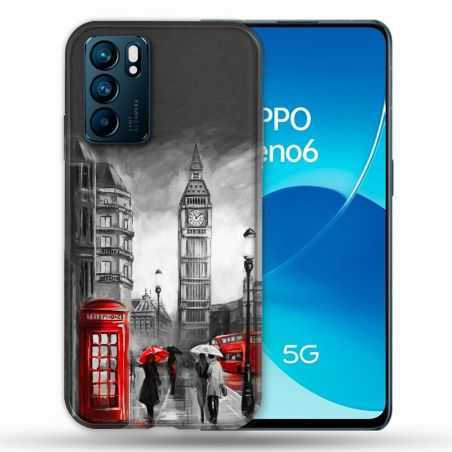 Coque Pour Oppo Reno 6 Voyage Angleterre Londres Vintage