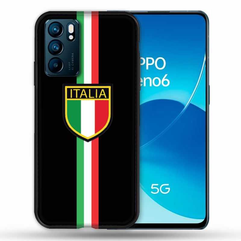 Coque Pour Oppo Reno 6 Voyage Italie 3 Noir