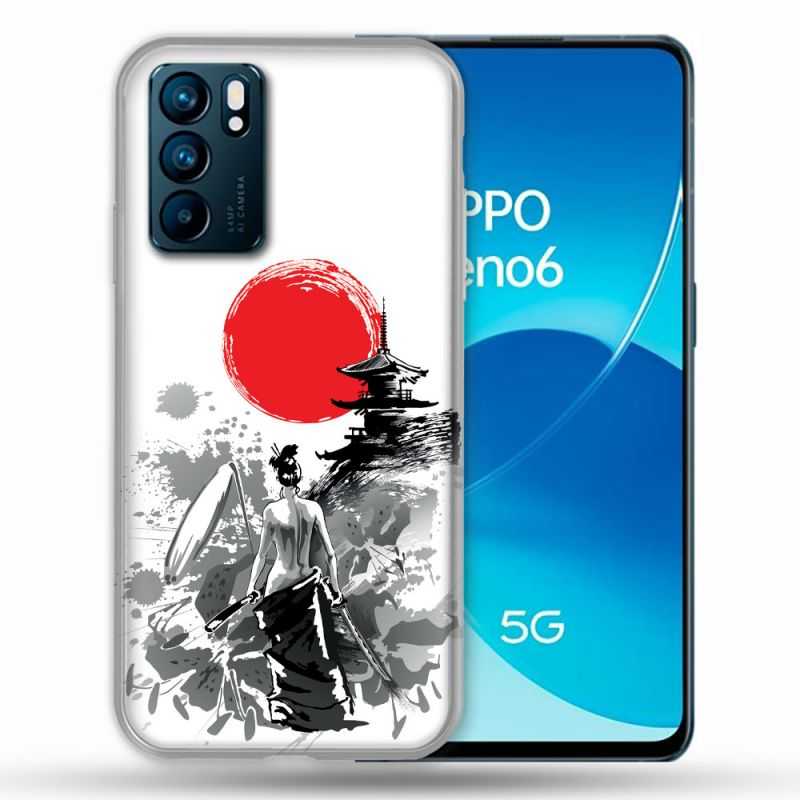 Coque Pour Oppo Reno 6 Voyage Japon Femme