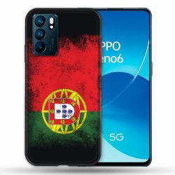 Coque Pour Oppo Reno 6 Voyage Portugal Drapeau