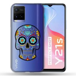 Coque Transparente Pour Vivo Y21 / Y21S / Y33S Tete Mort Color