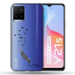 Coque Transparente Pour Vivo Y21 / Y21S / Y33S Plume Infini