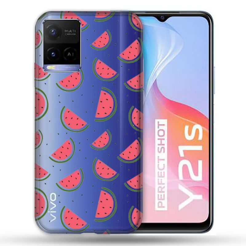 Coque Transparente Pour Vivo Y21 / Y21S / Y33S Pasteque