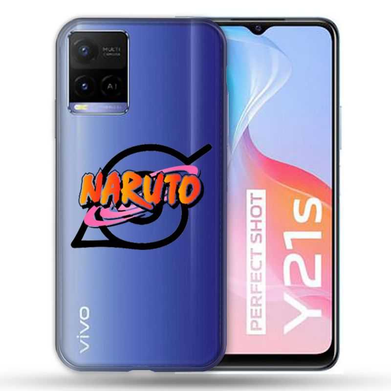 Coque Transparente Pour Vivo Y21 / Y21S / Y33S Naruto Logo