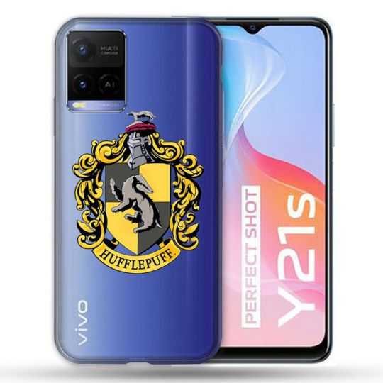 Coque Transparente Pour Vivo Y21 / Y21S / Y33S Harry Potter Hufflepuff