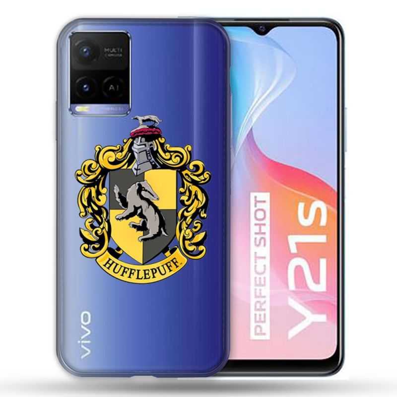 Coque Transparente Pour Vivo Y21 / Y21S / Y33S Harry Potter Hufflepuff