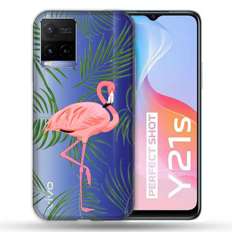 Coque Transparente Pour Vivo Y21 / Y21S / Y33S Famant Rose
