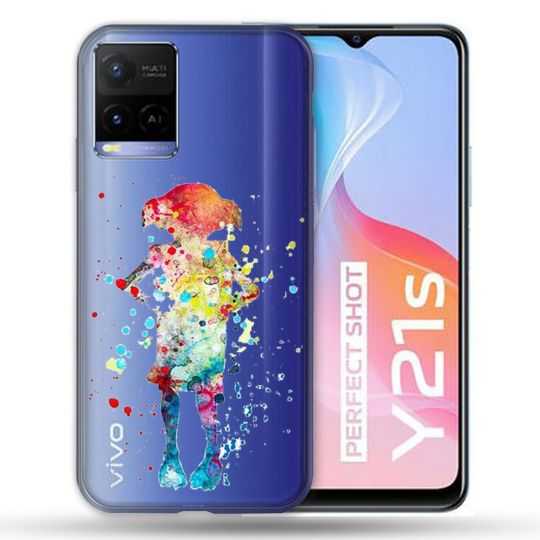 Coque Transparente Pour Vivo Y21 / Y21S / Y33S Dobby Colore