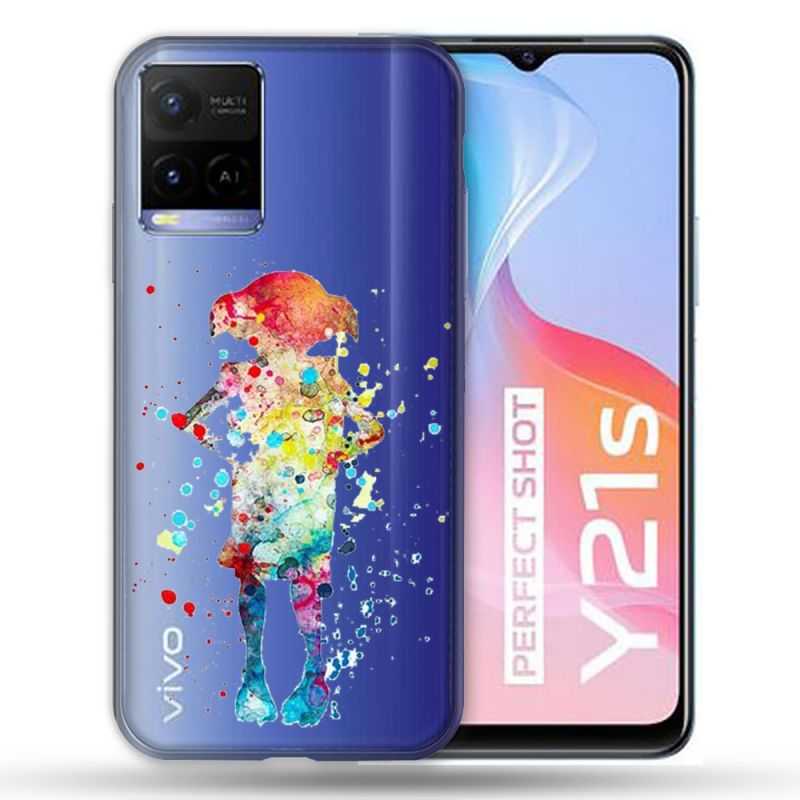 Coque Transparente Pour Vivo Y21 / Y21S / Y33S Dobby Colore