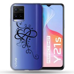 Coque Transparente Pour Vivo Y21 / Y21S / Y33S Cœur infini