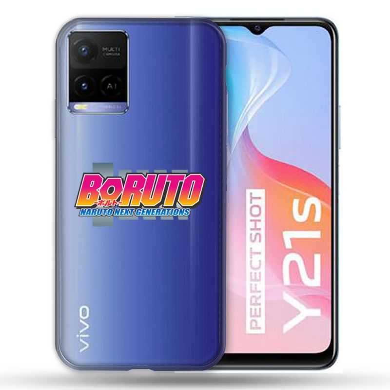 Coque Transparente Pour Vivo Y21 / Y21S / Y33S Boruto Logo