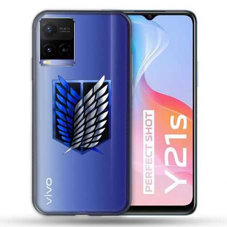 Coque Transparente Pour Vivo Y21 / Y21S / Y33S Attaque Titan Logo