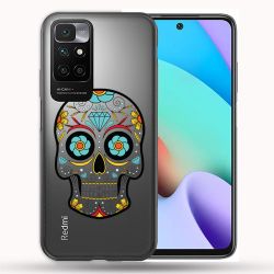 Coque Transparente Pour Xiaomi Redmi 10 Tete Mort Color