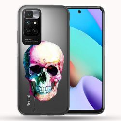Coque Transparente Pour Xiaomi Redmi 10 Skull Head Crane Colore