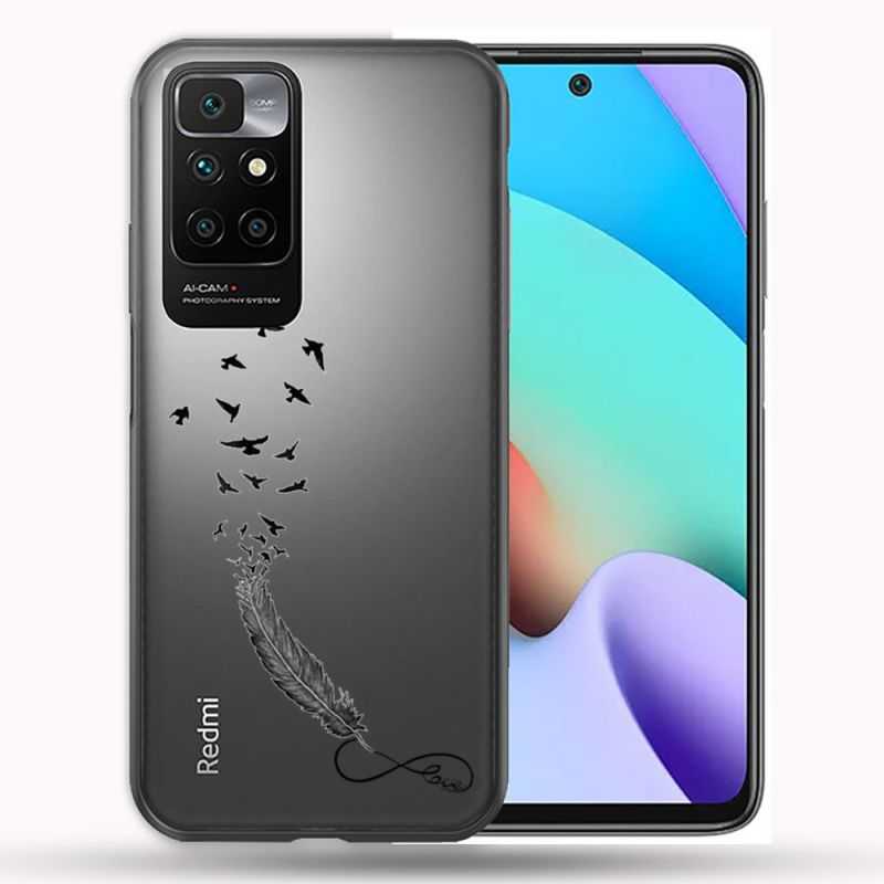 Coque Transparente Pour Xiaomi Redmi 10 Plume Infini