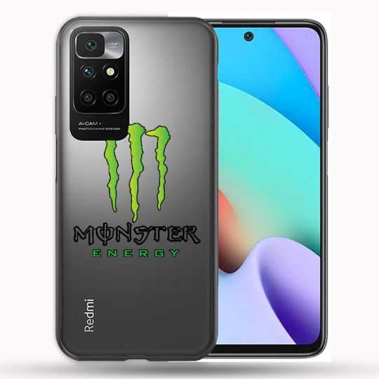 Coque Transparente Pour Xiaomi Redmi 10 Monster Energy