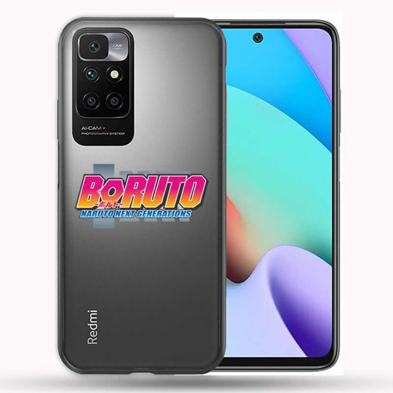 Coque Transparente Pour Xiaomi Redmi 10 Boruto Logo