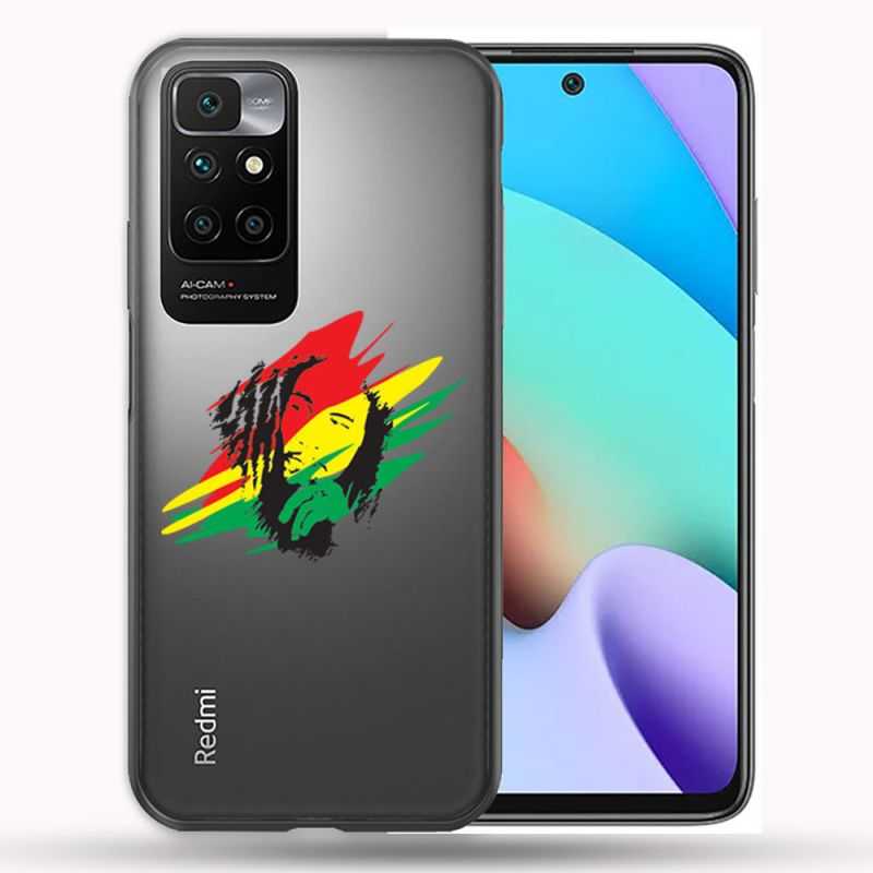 Coque Transparente Pour Xiaomi Redmi 10 Bob Marley Graf