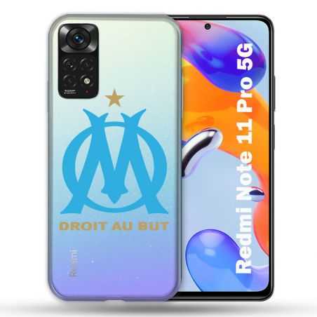 Coque Transparente Pour Xiaomi Redmi Note 11 / 11S Olympique Marseille OM