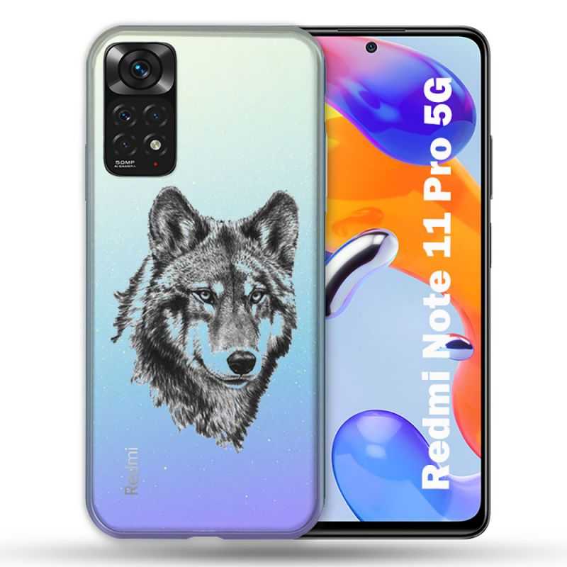 Coque Transparente Pour Xiaomi Redmi Note 11 / 11S Loup