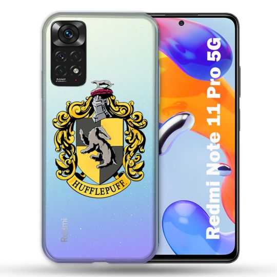Coque Transparente Pour Xiaomi Redmi Note 11 / 11S Harry Potter Hufflepuff