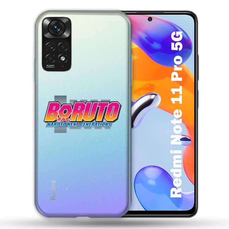 Coque Transparente Pour Xiaomi Redmi Note 11 / 11S Boruto Logo