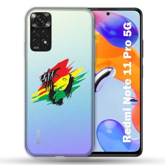 Coque Transparente Pour Xiaomi Redmi Note 11 / 11S Bob Marley Graf