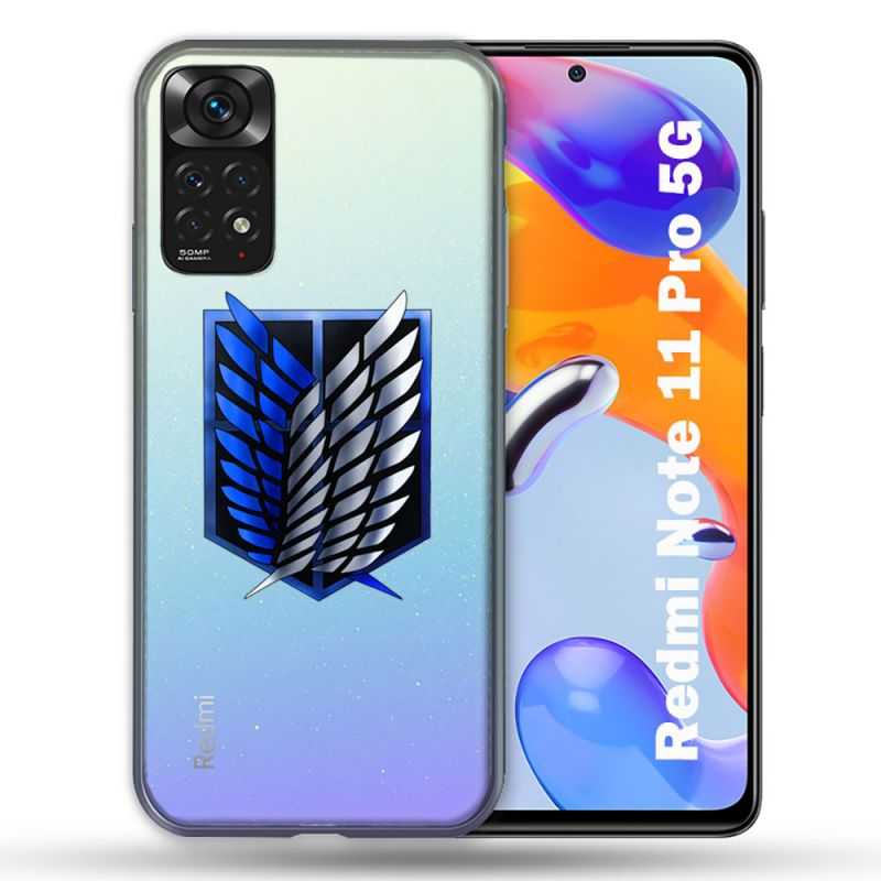 Coque Transparente Pour Xiaomi Redmi Note 11 / 11S Attaque Titan Logo