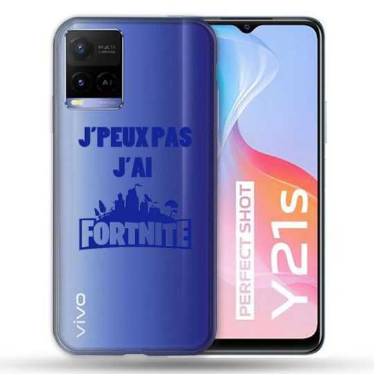 Coque Transparente Pour Vivo Y21 / Y21S / Y33S Jpeux pas jai Fortnite