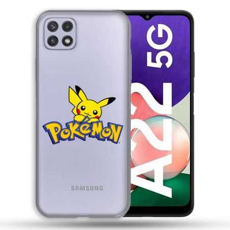 Coque Transparente Pour Samsung Galaxy A22 5G Pokemon